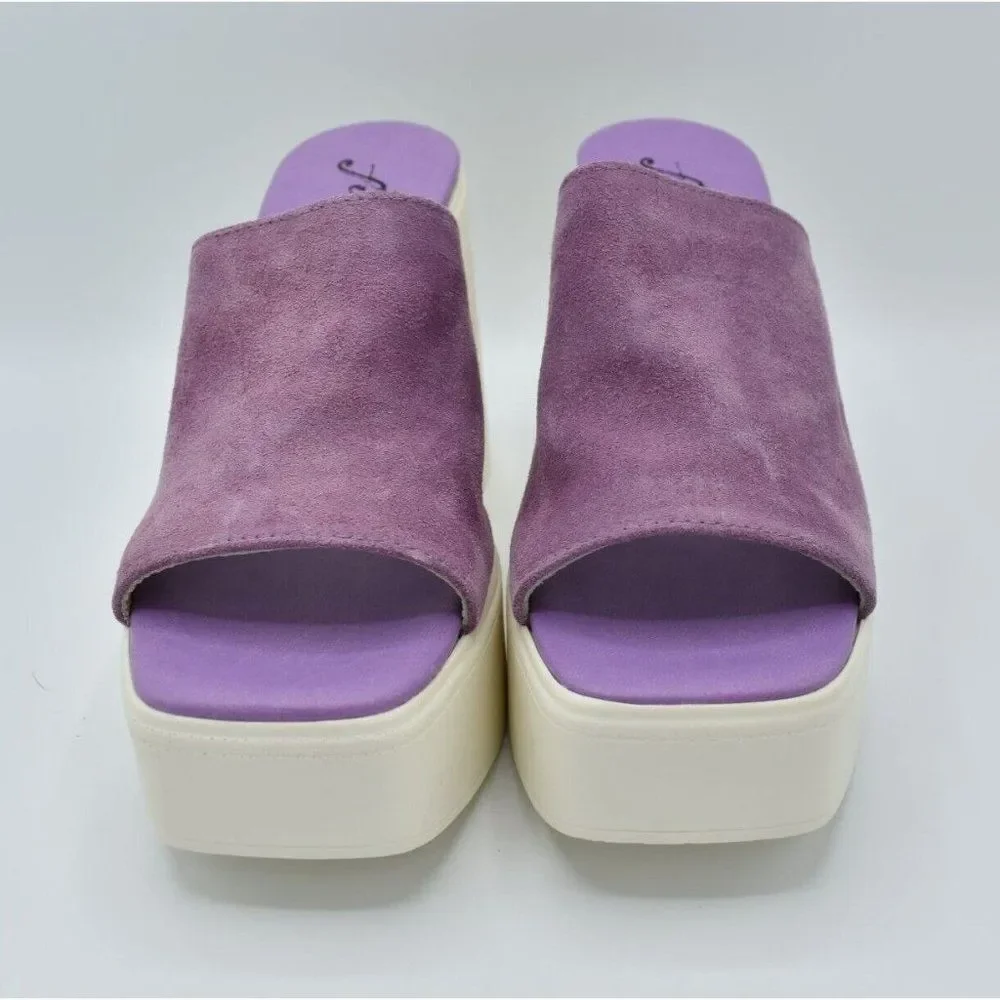 Free People Womens Size EU 39 US 9 Zoe Orchid Purple Platform Sandals Shoes - Picture 2 of 8